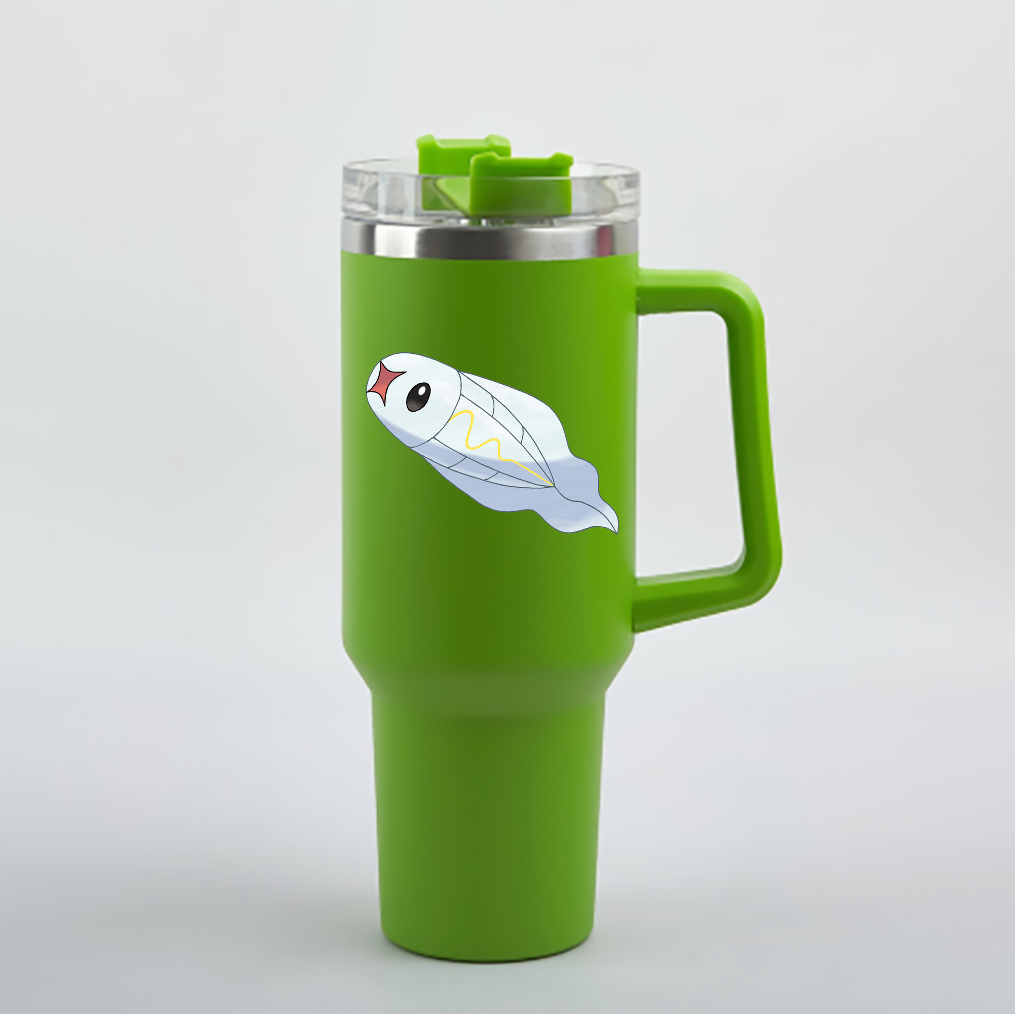 （画像用） ポケットモンスター Pokémon 1200mL車用タンブラー - クリスタルステッカー（プラスチックストロー付き）
